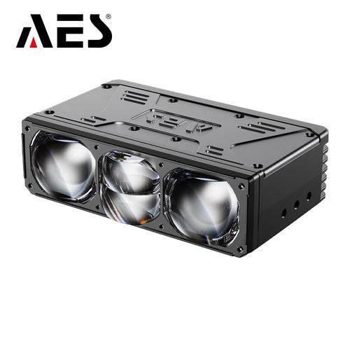 AES NV-8 80-90W Laser Bi-LED Auxiliary Projector Lens (Laser High Beam | 6000K Super White