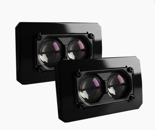 DHC Pulse Pro 2.8 Inch Auxiliary Projector Light - TATA Specific Fitment (100W | Dual Color 6000K & 3000K | Dual Optical Cups)