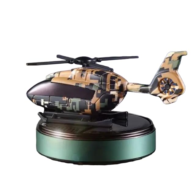 Solar Power Camouflague Army Helicopter Car Aroma Solar Power Diffuser Air Freshener Perfume car Dashboard Decoration With Perfume