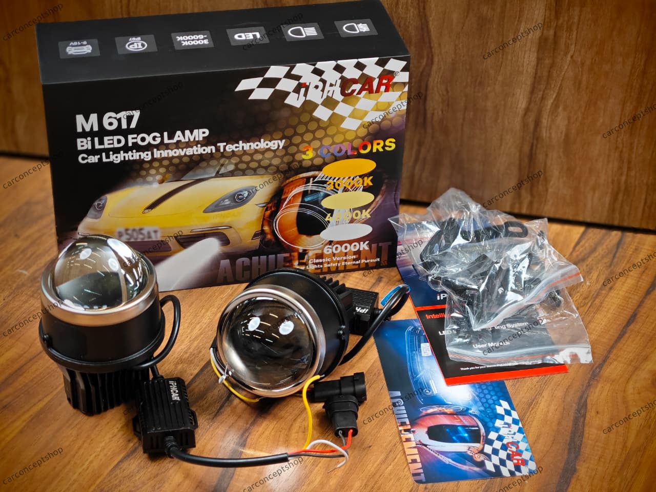 Iph m617 projector fog lamp 3 inch tri color gen2