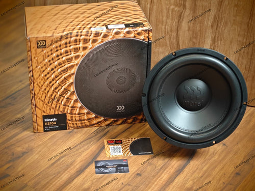 Morel Kinetic KS104 10-Inch High-Performance Car Audio Subwoofer (300W RMS | 4-Ohm Single Voice Coil)