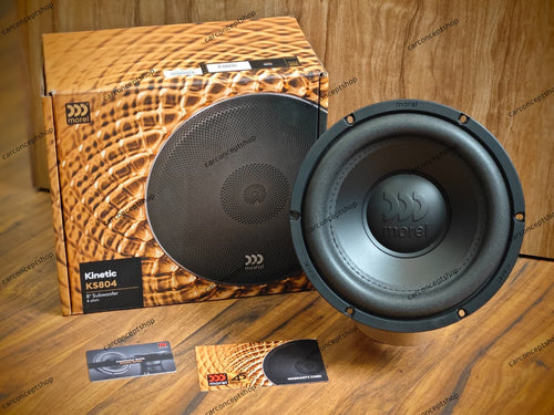 Morel Kinetic KS804 8-Inch High-Performance Car Audio Subwoofer (250W RMS | 4-Ohm Single Voice Coil)
