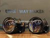 AES S500 Bi-LED Projector Lens 6000K LED Headlight 65w Double Reflectors UPS WAY MAKER S500 Bi-led Headlight Retrofit 66W