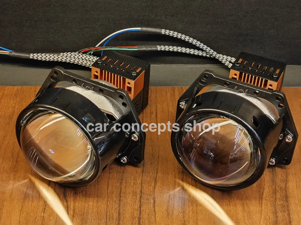 Aes S500 Bi-Led Projector Lens 6000K Led Headlight 65W Double Reflectors Ups Way Maker Bi-Led