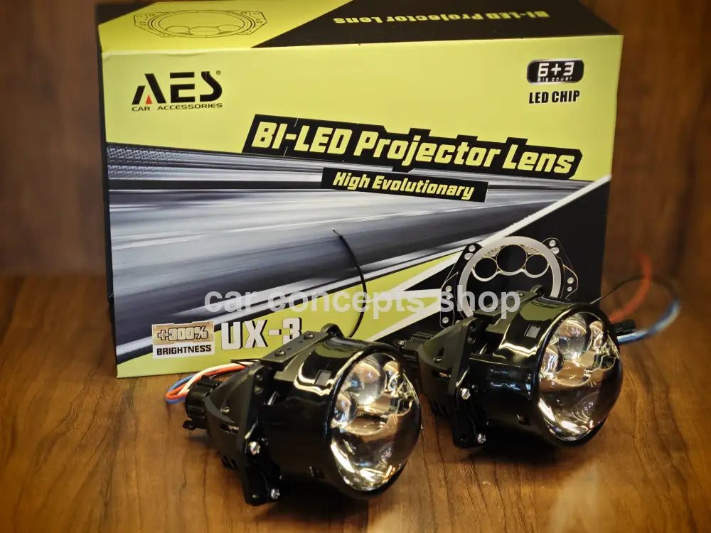Aes Ux3 Laser Headlight Projector 80 Watts Blue Lens Aes