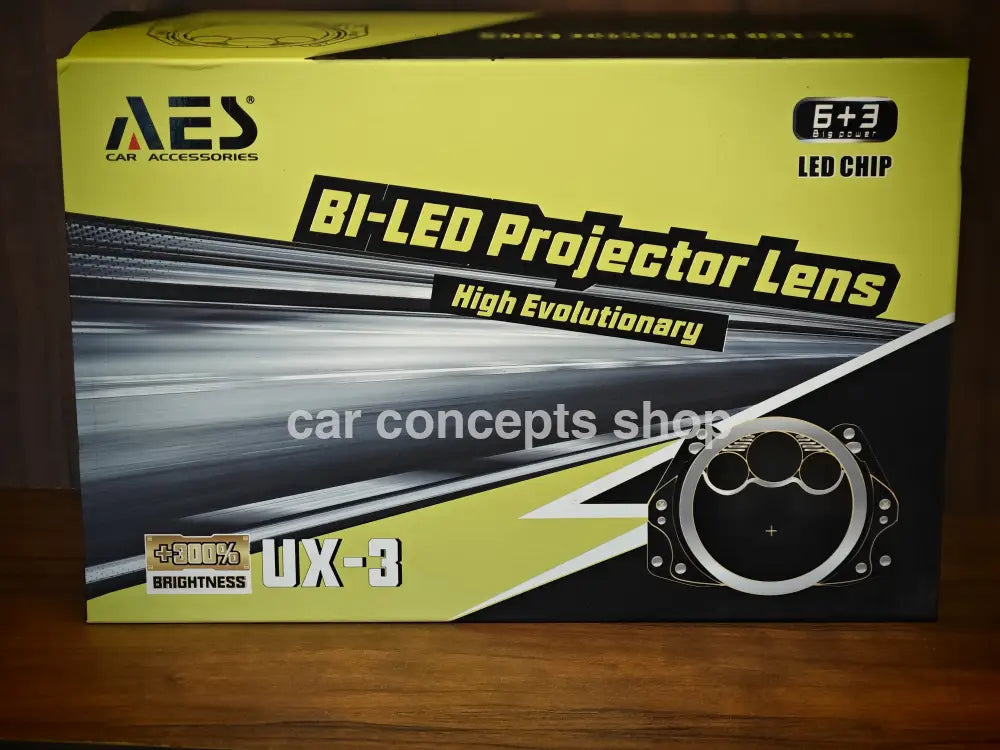 Aes Ux3 Laser Headlight Projector 80 Watts Blue Lens Aes