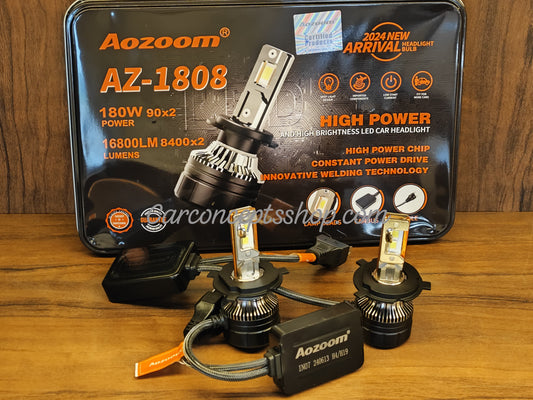 aozoom german brand 180 watt led headlamps AZ1808 6000K