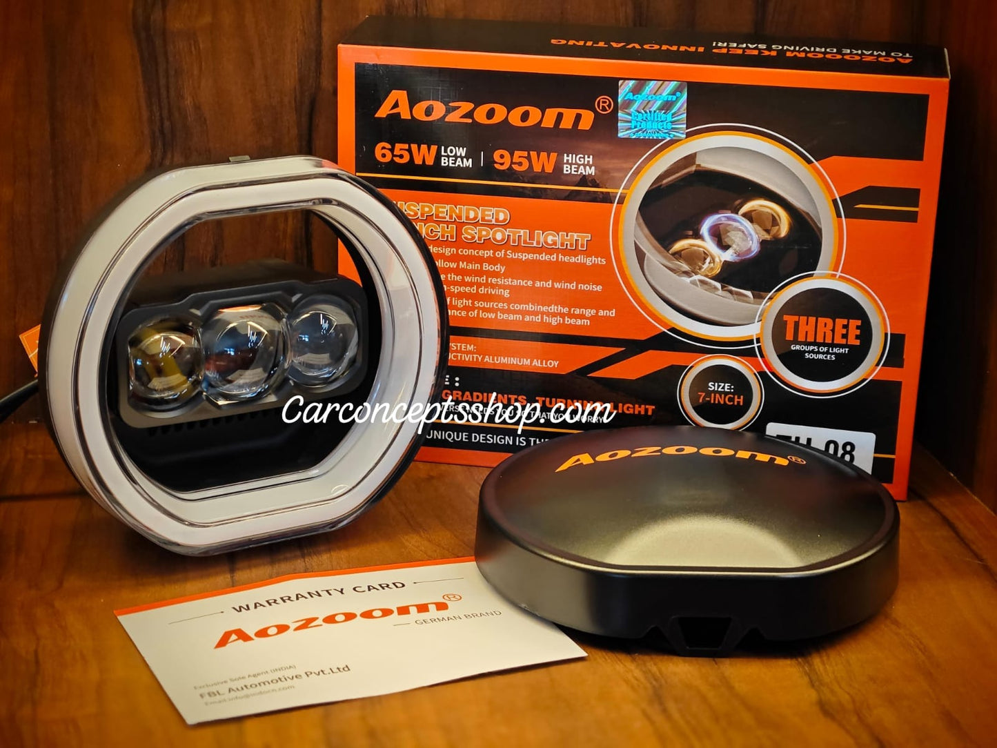 Aozoom TH-08 7 inch auxiliary spotlight with Drl Three lens