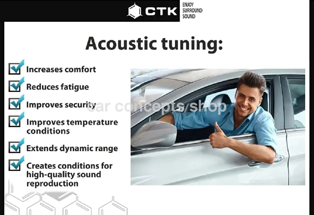 Ctk (Made In Ukraine) Lemon Car Sound Deadening/Damping Sheet 4 Sheets. Ctk Damping