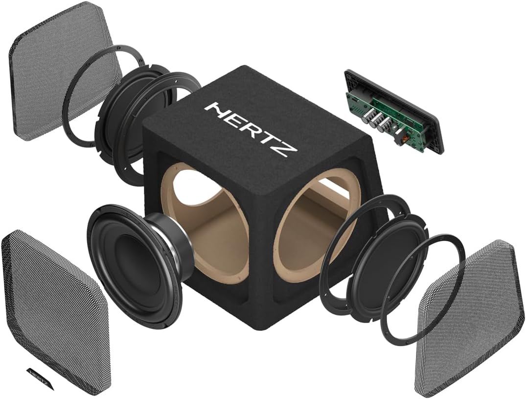 Hertz DBA 201 Active Subwoofer Box-Dual Passive Radiators
