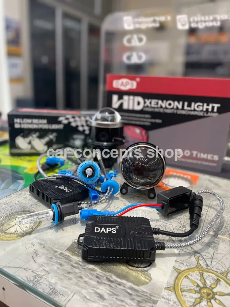 Iph Car Bi Xenon 3.0 Fog Projector-Flatbottom With Daps 55W Hid Kit Projector