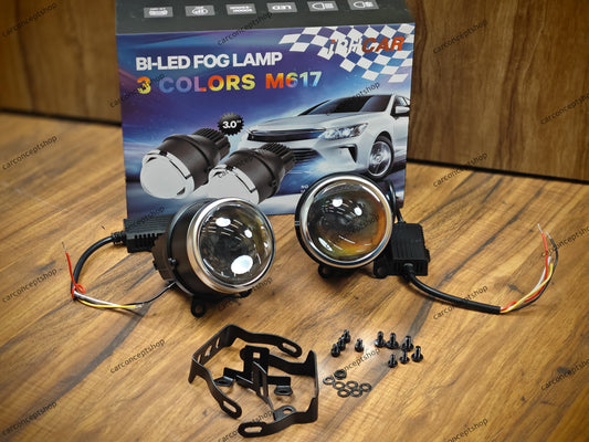 iphcar m617 Bi led 3.0 inch fog projector 55watt three color