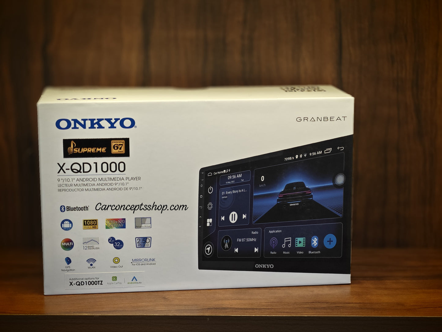 onkyo car android X-QD 1000 2gb ram 32 gb rom 9 inch