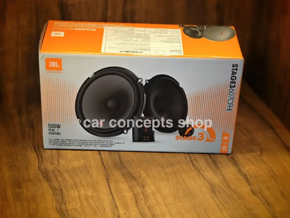 Car Speakers JBL STAGE3 607C - 6.5\" 2-Way Car Component Speakers 500W Total Power BNIB 692528 Subwoofer Car