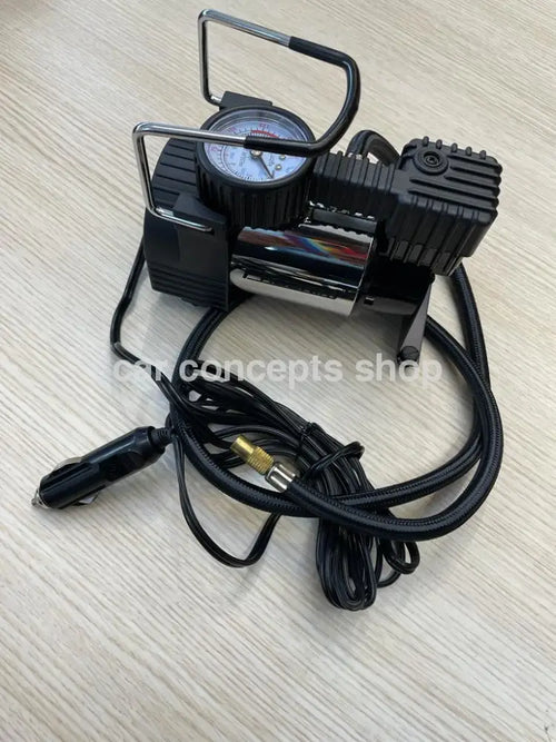 Phoenix1 Car Tyre Inflator Analogue Gauge 12 V DC air Compressor Pump for All Cars Car tyre inflator Heavy Duty