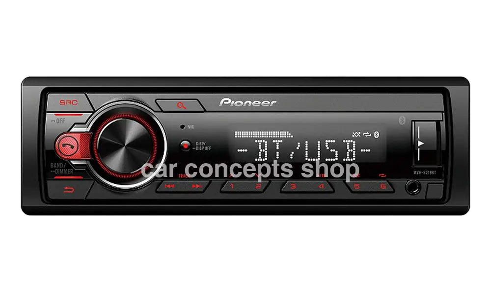 Pioneer Mvh-S219Bt Car Usb Stereos Usb/Bt/Aux/Radio (Black) Stereo