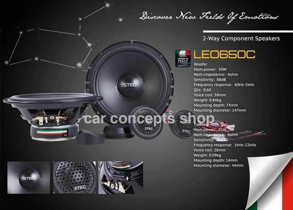 Steg Leo650C Component Speakers Steg Leo 650