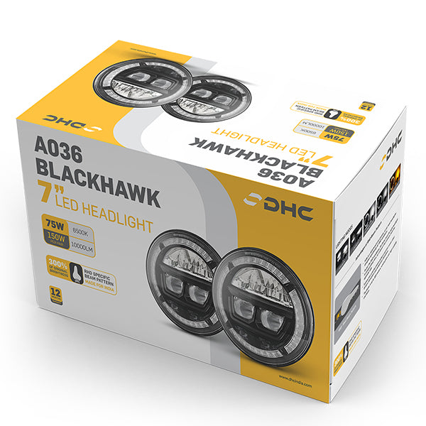 Dhc Blackhawk Led Headlight for Thar and jeeps