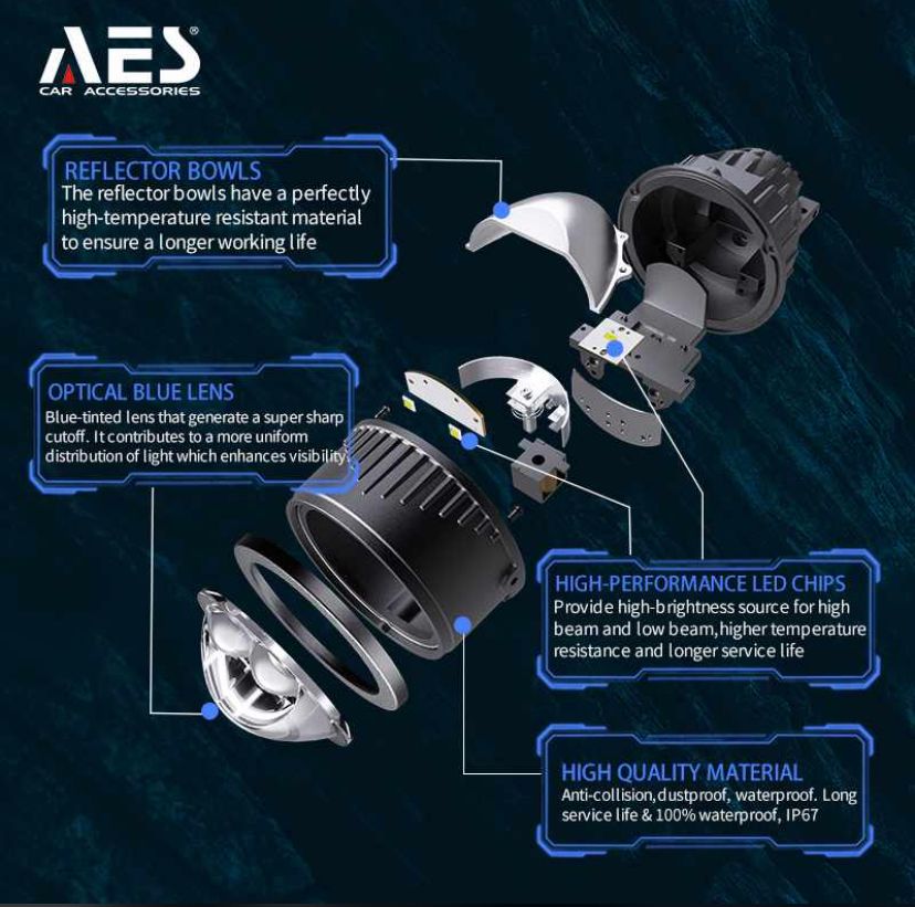 AES FX 3 Double Laser Bi-Led Fog Projector