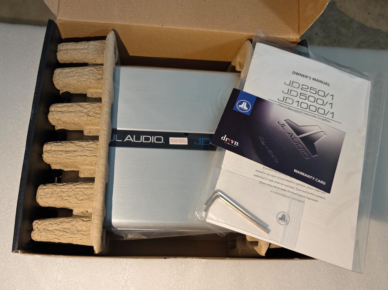 jl audio JD500/1 monoblock Class D subwoofer amplifier, 500 W