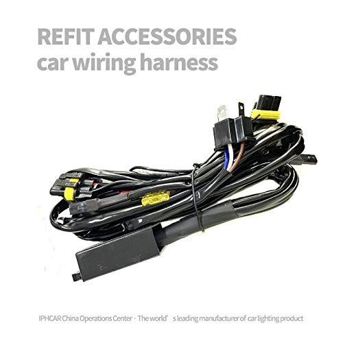 IPHCAR Wiring Harness For All 85 And 55 Watt Xenon Projector Setups