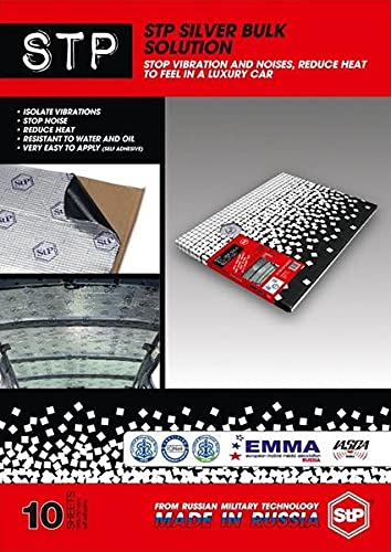 STP iSilver(Russia) Car Sound Deadening/Damping Sheet (2.00 MM) -10 SHEETS