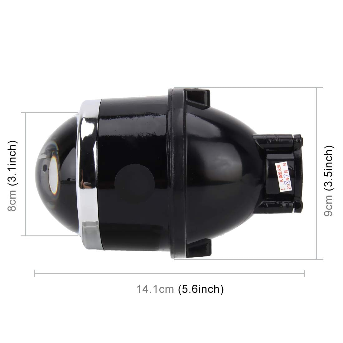 iph car 3 inch bi xenon Hi-Low Beam Fog Lamp Projector Lens Without HID for Car (Set of 2)