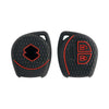 Keycare® Silicone Key Cover compatible for 2 Button Remote Key (Black)