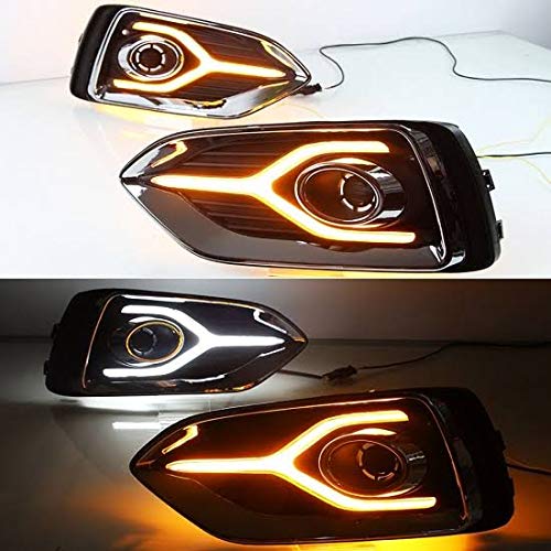 Concept Set Of 2Pcs Front Fog Lamp Drl Arrow Design For New Generation Verna 2017