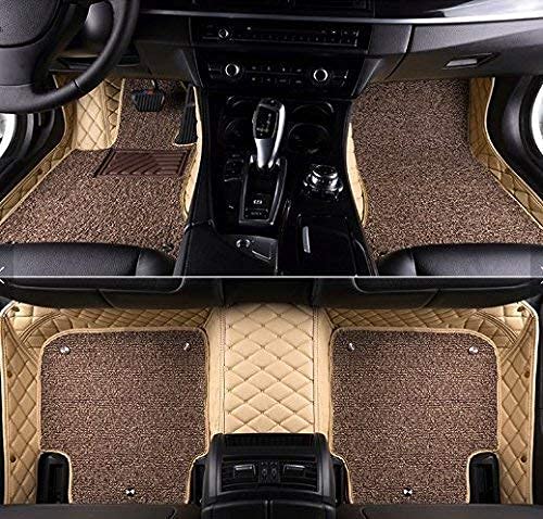 COOZO 7D Vinyl Car Mats Compatible with Maruti Suzuki X L 6 Biege