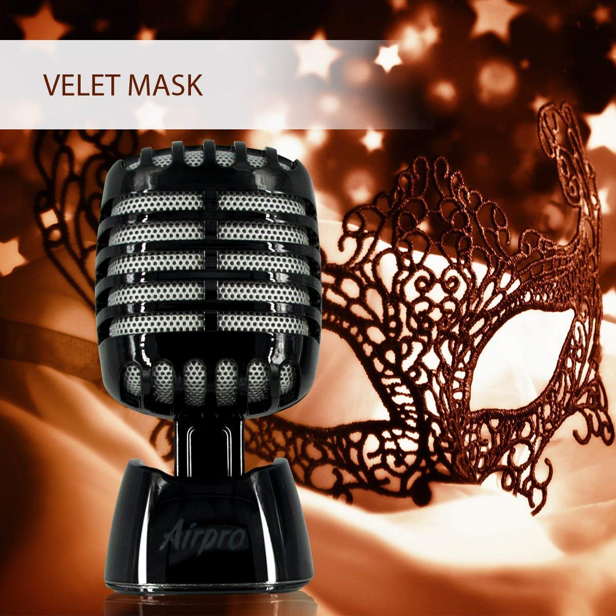 Airpro Mic Man Black Perfume car freshener Velvet Musk Fragrance