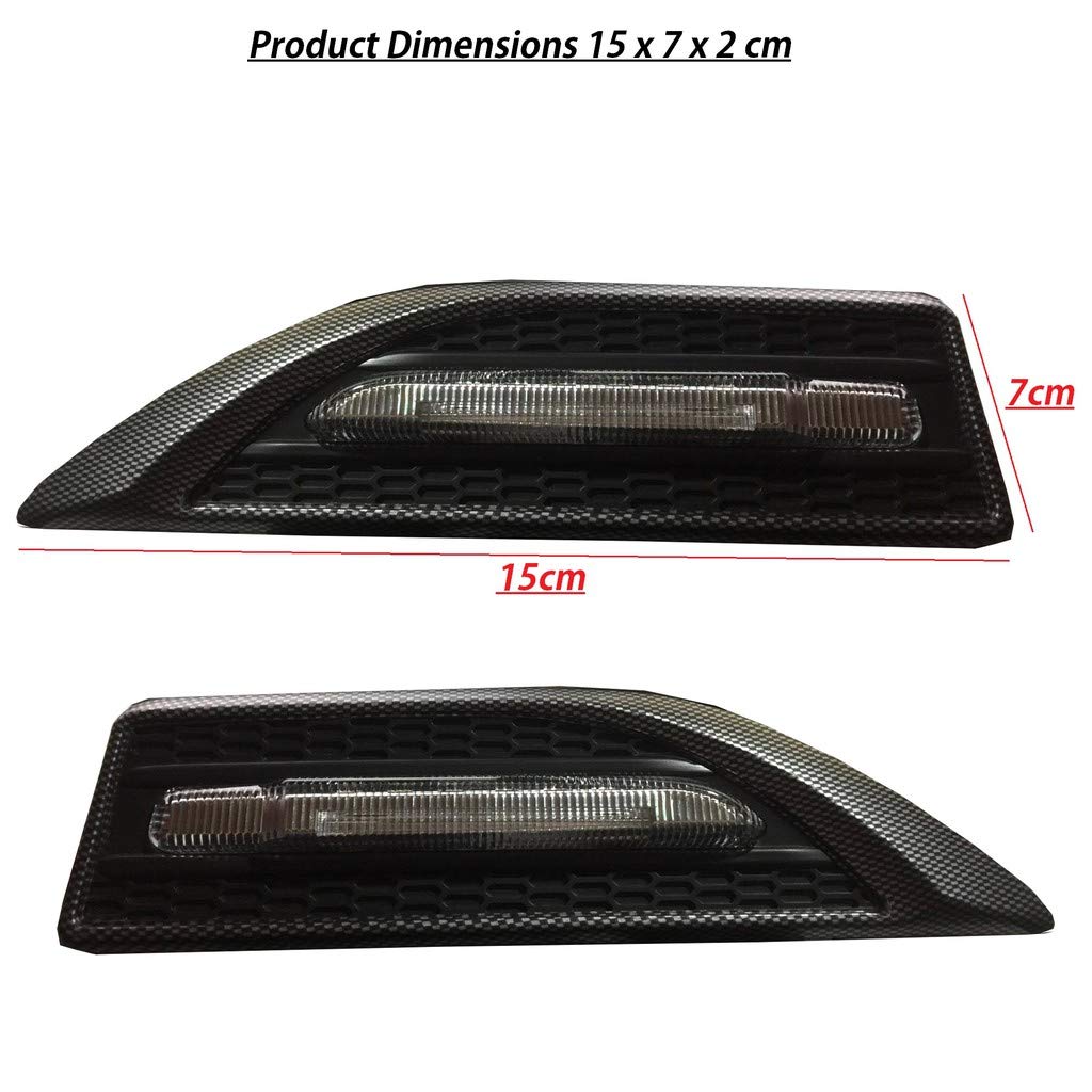 YCL-723 3 in 1 Car LED Side Indicator Light -Set of 2 carbon fibre original model