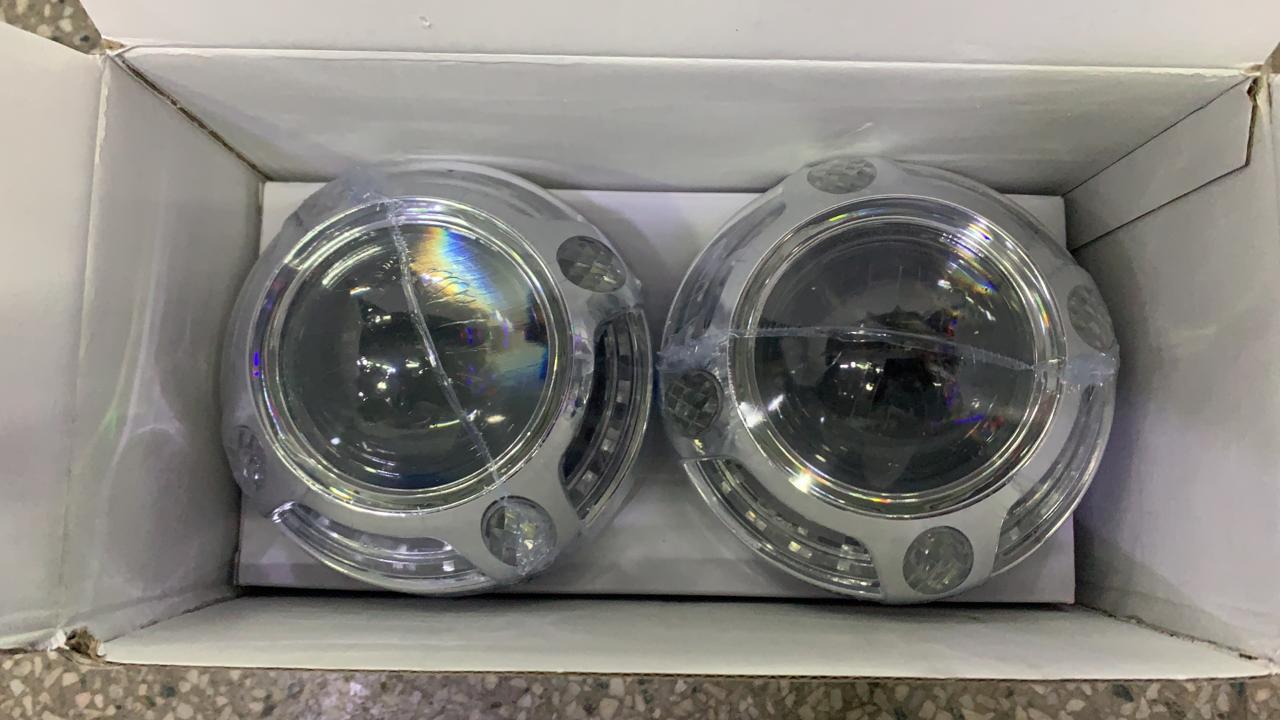 aes bi xenon headlight projector with panamera shrouds WITH 5500K BULBS WITHOUT BALLAST