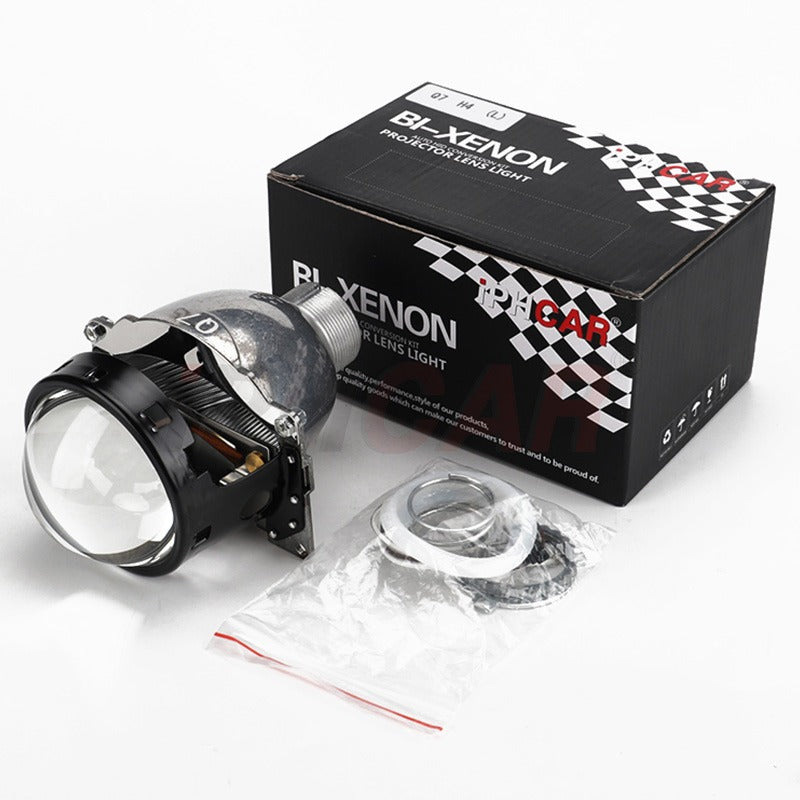 iphcar q7 bi xenon headlight projector d2h model h4 fitment 7series complete kit with panamera shrouds