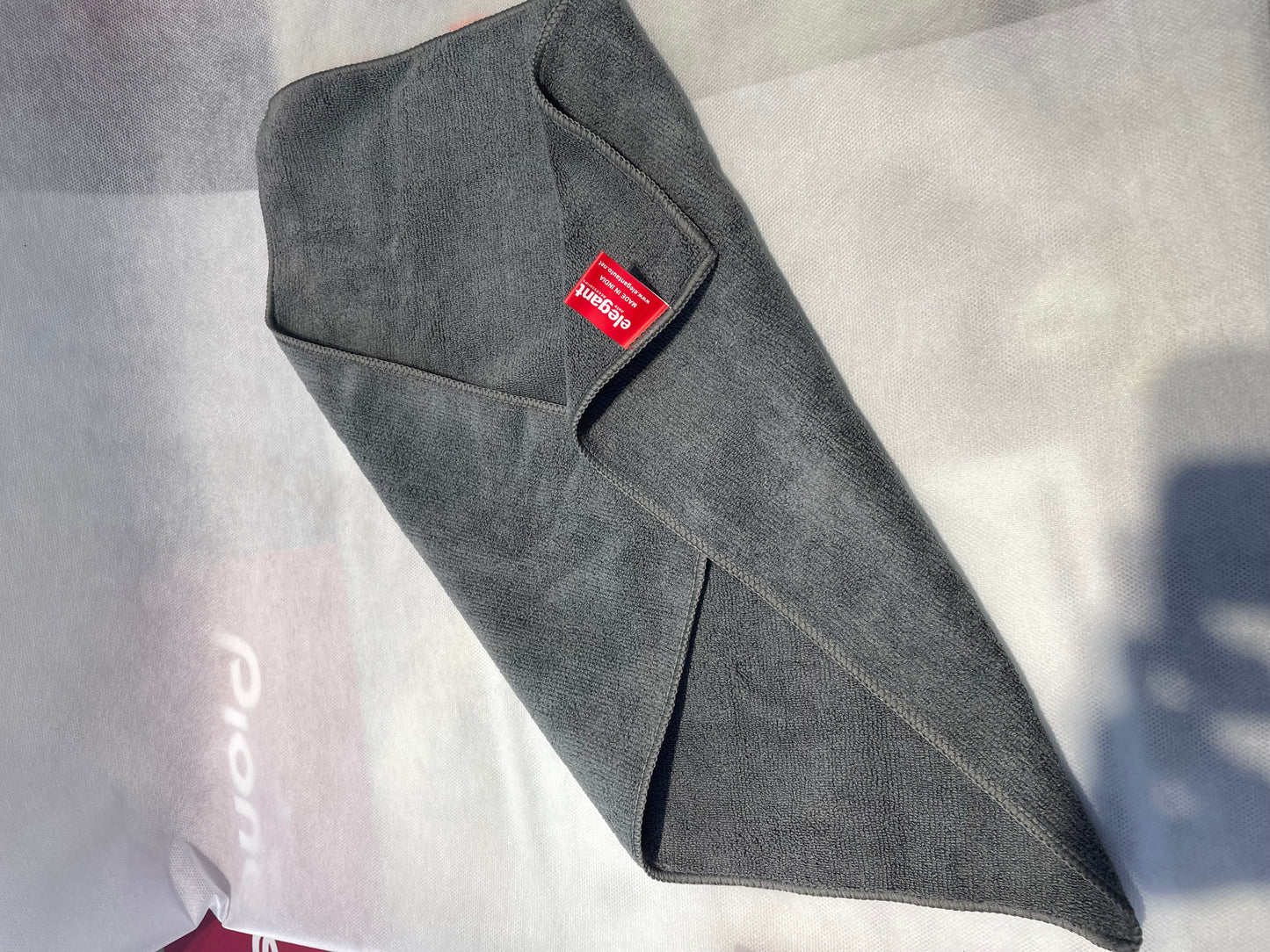 ELEGANT MICROFIBER CLOTH GRAY