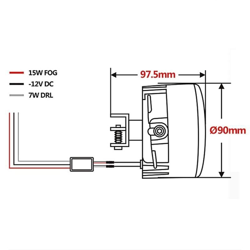 iphcar M701 Fog Lamp DRL