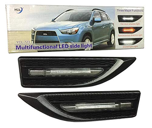 YCL-723 3 in 1 Car LED Side Indicator Light -Set of 2 carbon fibre original model
