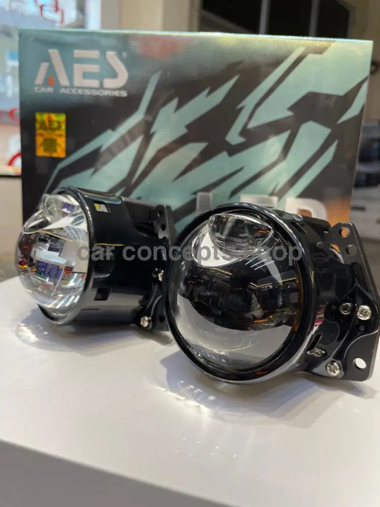 Aes 3 Inch Quattro Lens Headlamp Projector 6000K Dual Headlight