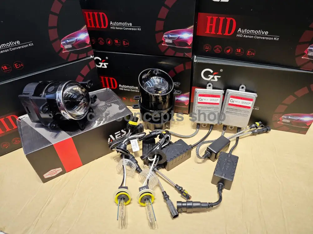 Aes 3Inch Bi-Xenon Fog Projector With Gs Mc-5 Kit 4300K / Toyota Bi Xenon