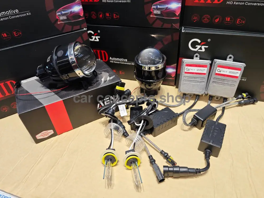 Aes 3Inch Bi-Xenon Fog Projector With Gs Mc-5 Kit 4300K / Universal Bi Xenon