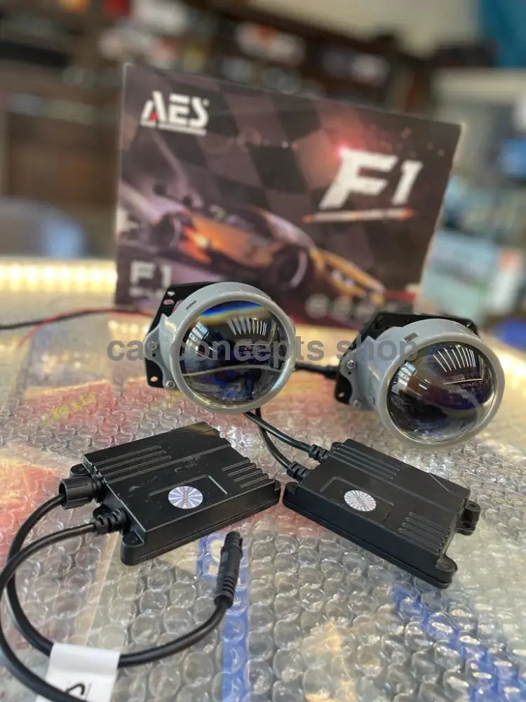 Aes F1 Bi Led Headlight Laser Projector 3.0 Inch Blue Lens