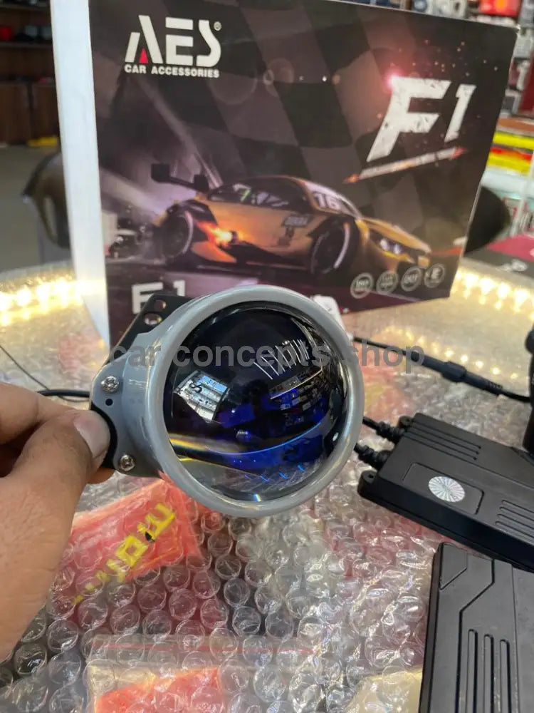Aes F1 Bi Led Headlight Laser Projector 3.0 Inch Blue Lens