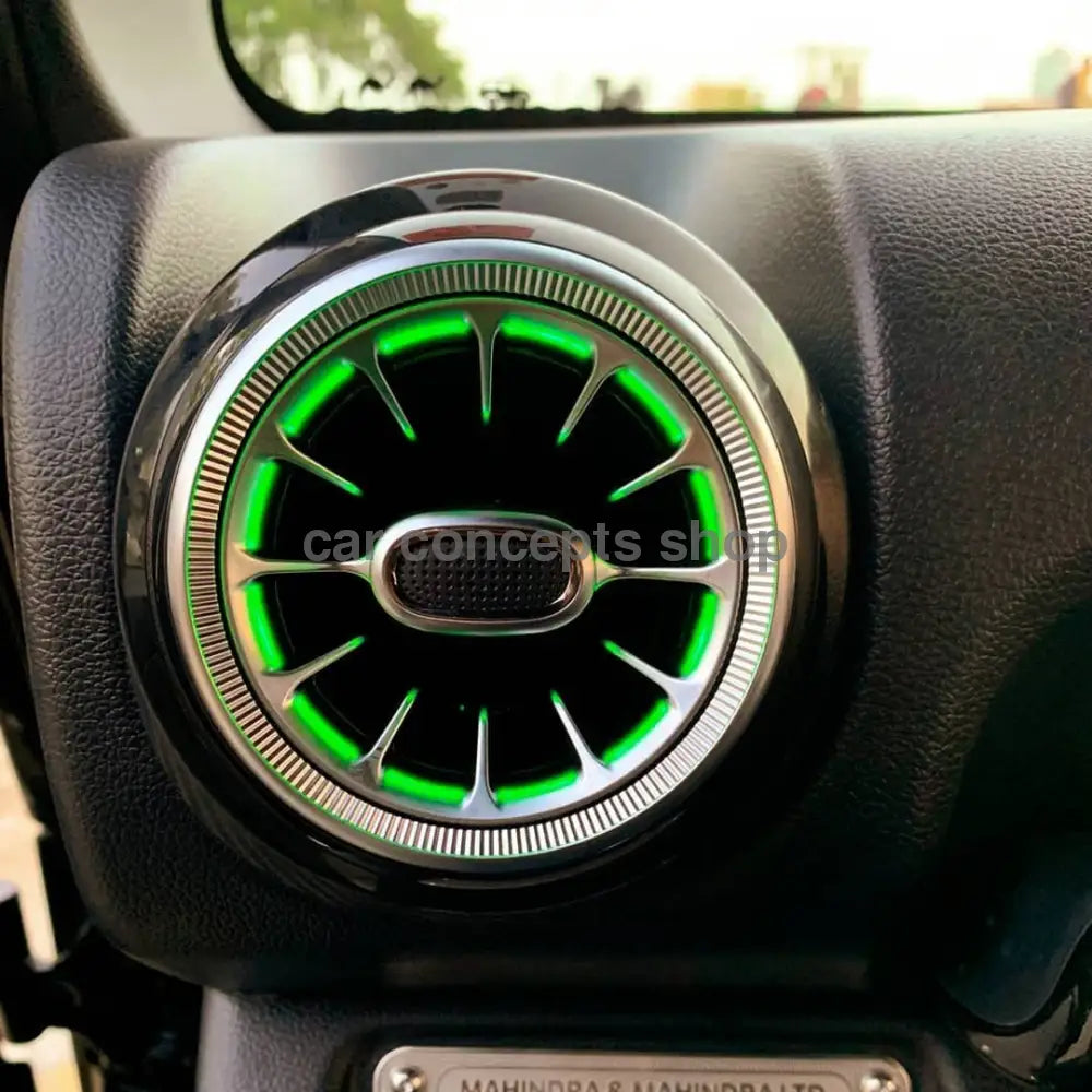 Cardi Mahindra New Thar 2020 Ac Vent Rgb Led With App Control ( Set Of 4 ) Rgb Atmosphere Foot