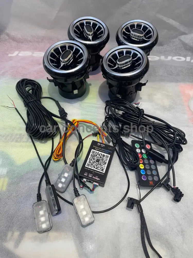 Cardi Mahindra New Thar 2020 Ac Vent Rgb Led With App Control ( Set Of 4 ) Rgb Atmosphere Foot