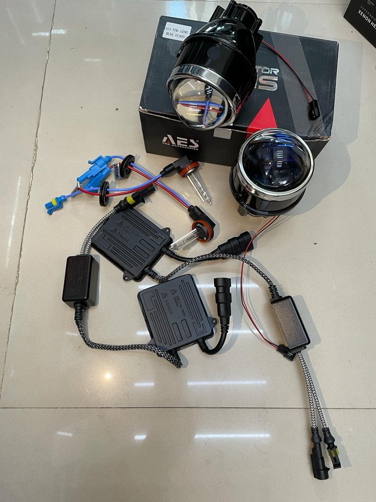 aes fog projector kit blue 55w 5500k