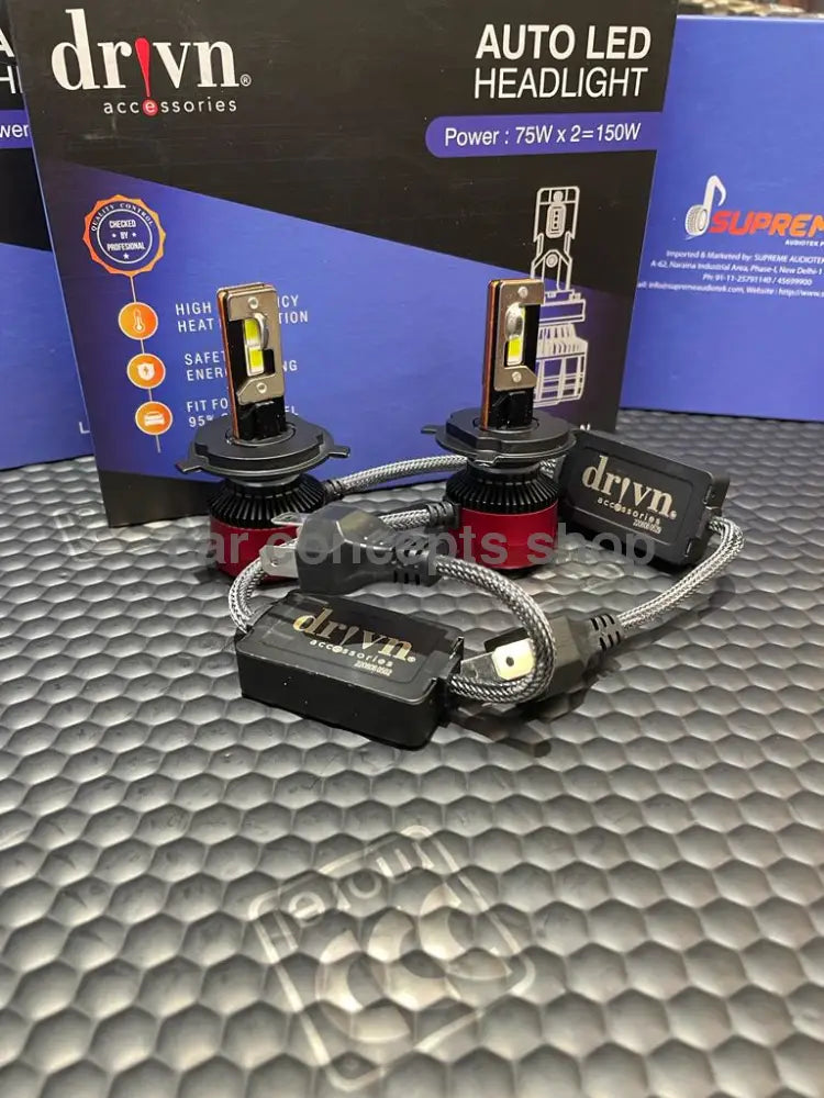 Drivn Auto Led Headlight Bulbs 150W Drivn Bulb