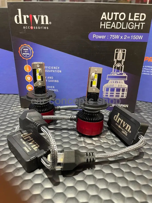 Drivn Auto Led Headlight Bulbs 150W H4 Drivn Bulb