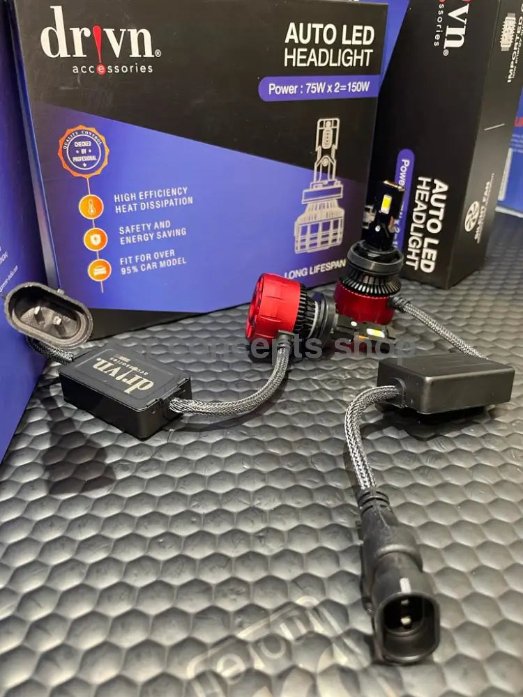 Drivn Auto Led Headlight Bulbs 150W H7 Drivn Bulb