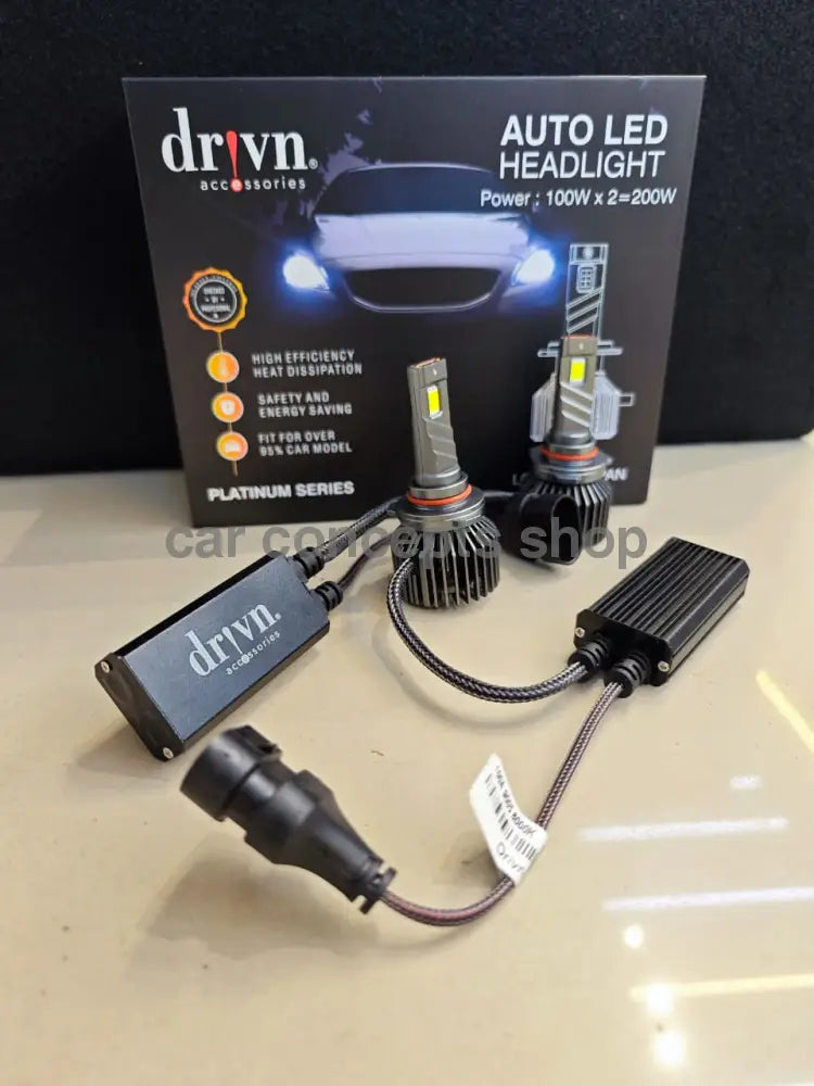 Drivn Auto led headlight bulbs 200w