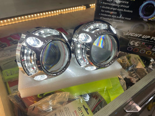 aes bi xenon headlight projector with panamera shrouds WITH 5500K BULBS  WITHOUT BALLAST